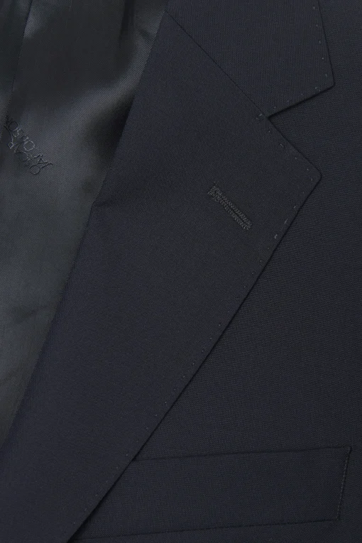 Regular Fit Microstructure Blazer