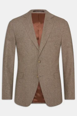 Regular Fit Microstructure Blazer