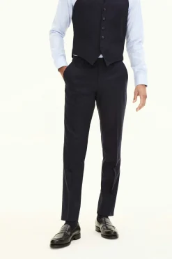 Regular Fit Microstructure Trousers