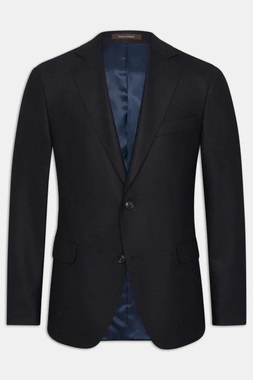 Regular Fit Microstructure Blazer