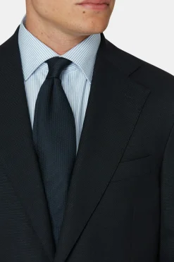 Regular Fit Microstructure Blazer