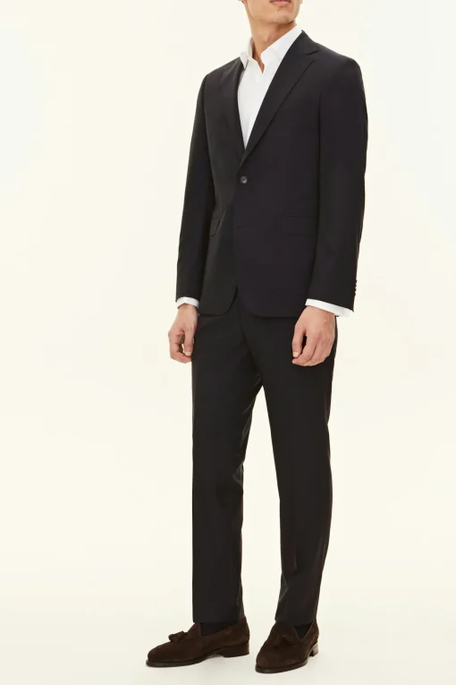 Regular Fit Microstructure Blazer