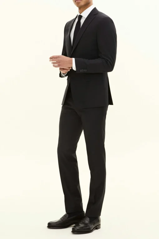 Regular Fit Microstructure Blazer