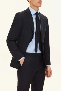 Regular Fit Microstructure Blazer