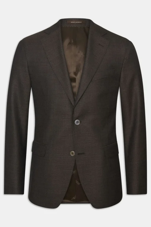 Regular Fit Microstructure Blazer