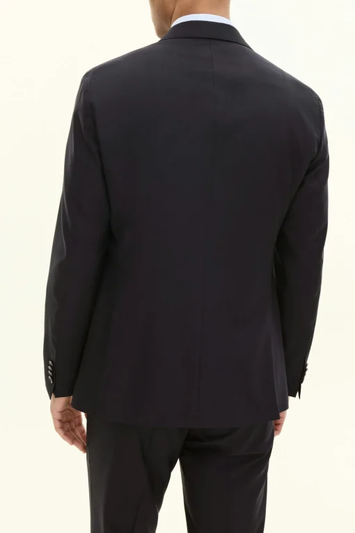 Regular Fit Microstructure Blazer