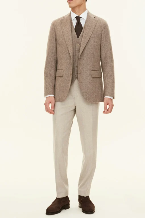 Regular Fit Microstructure Blazer