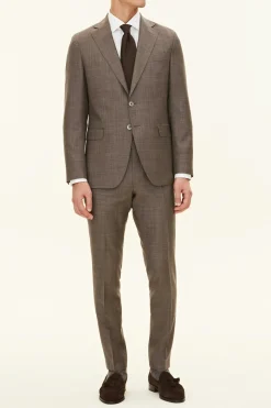 Regular Fit Microstructure Blazer
