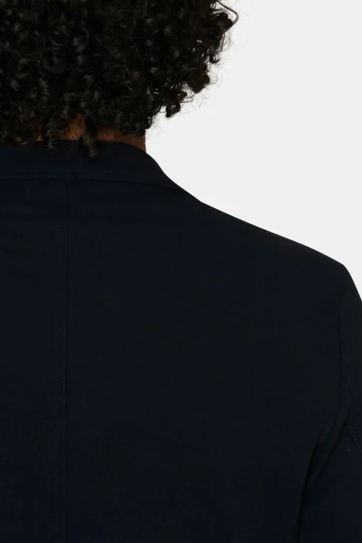 Regular Fit Microstructure Blazer