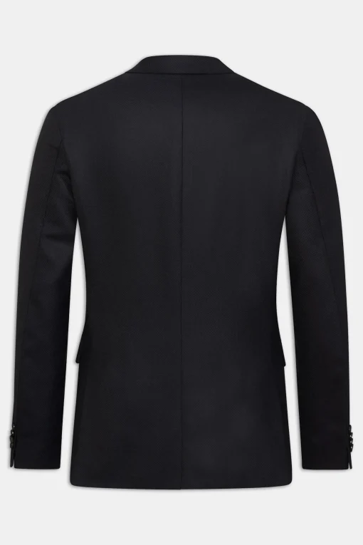 Regular Fit Microstructure Blazer