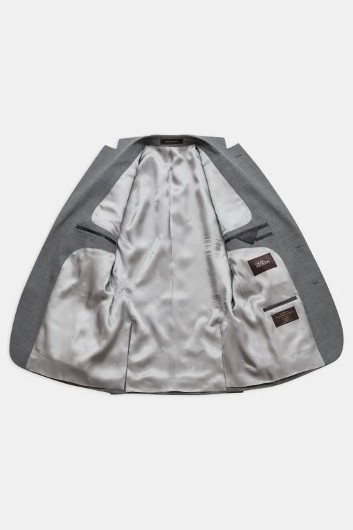 Regular Fit Microstructure Blazer