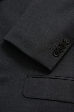 Regular Fit Microstructure Blazer