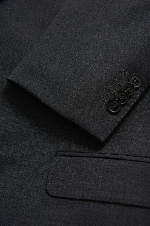 Regular Fit Microstructure Blazer