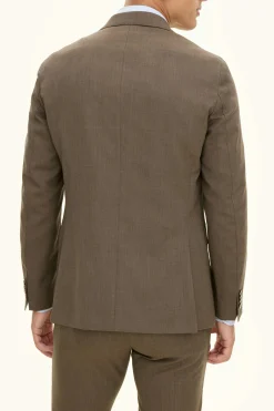 Regular Fit Microstructure Blazer