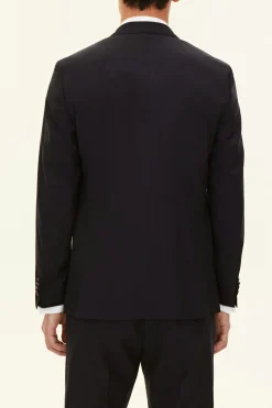 Regular Fit Microstructure Blazer