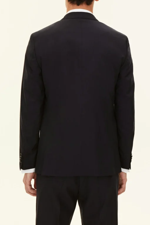 Regular Fit Microstructure Blazer