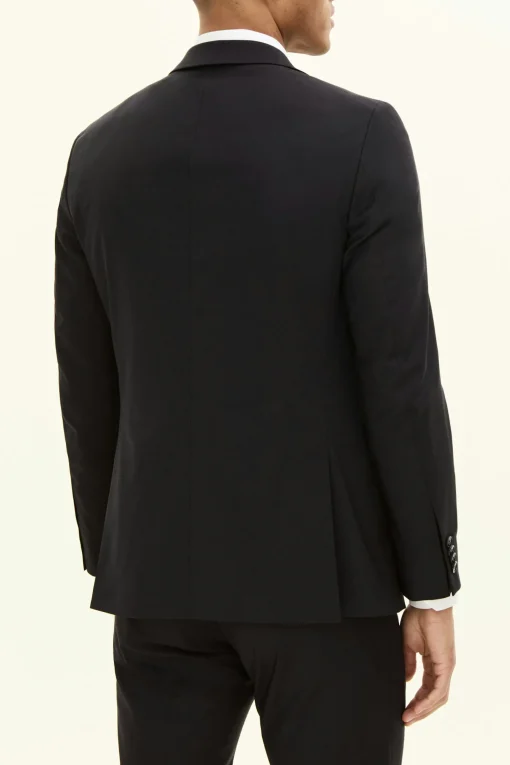 Regular Fit Microstructure Blazer