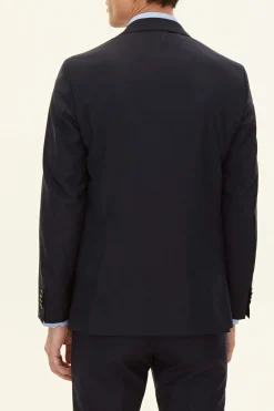 Regular Fit Microstructure Blazer