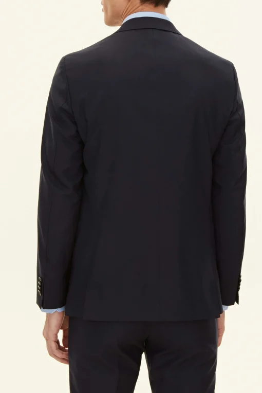 Regular Fit Microstructure Blazer