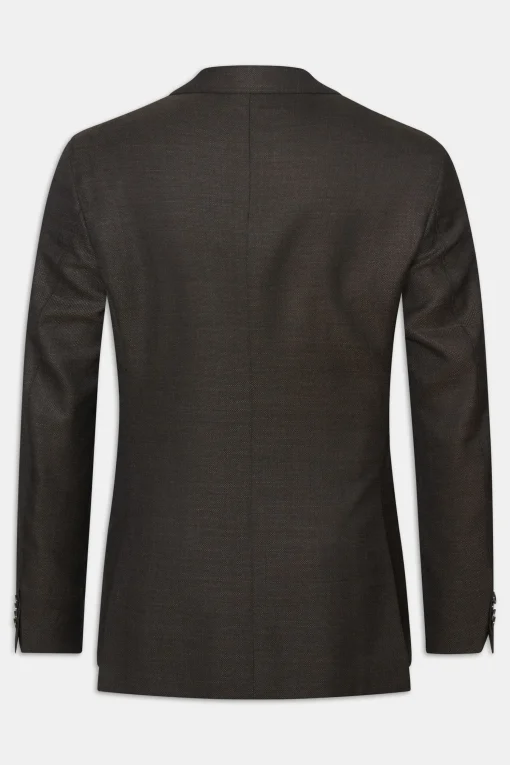 Regular Fit Microstructure Blazer