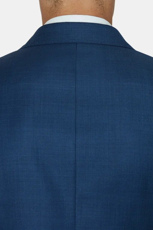 Regular Fit Microstructure Blazer