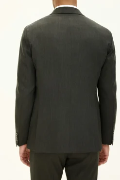 Regular Fit Microstructure Blazer