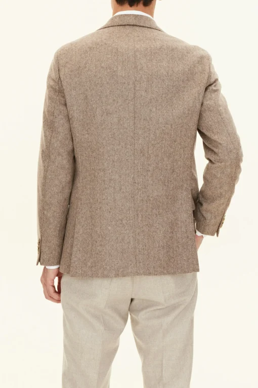 Regular Fit Microstructure Blazer