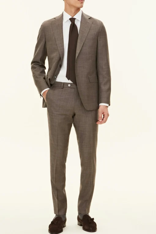 Regular Fit Microstructure Blazer