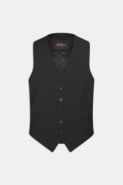 Regular Fit Microstructure Waistcoat