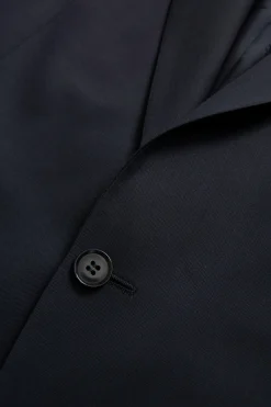 Regular Fit Microstructure Blazer
