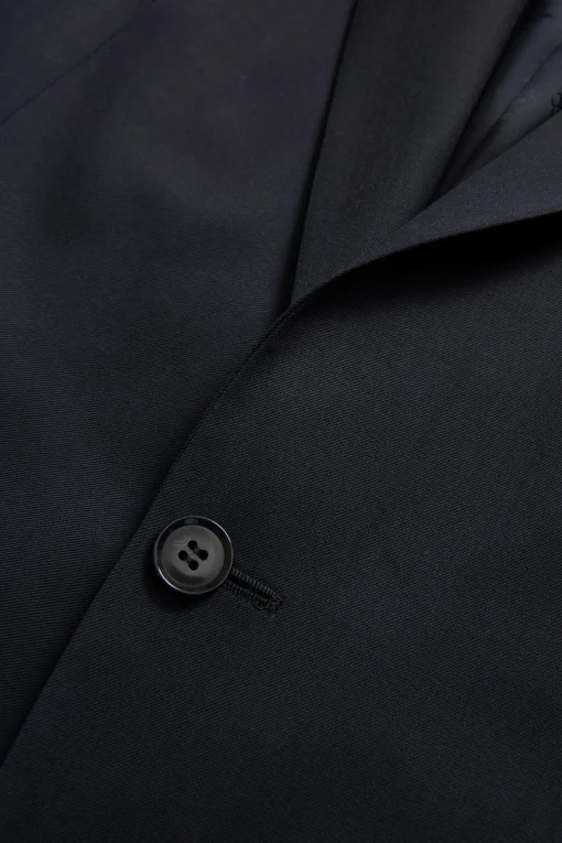 Regular Fit Microstructure Blazer