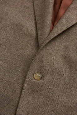 Regular Fit Microstructure Blazer