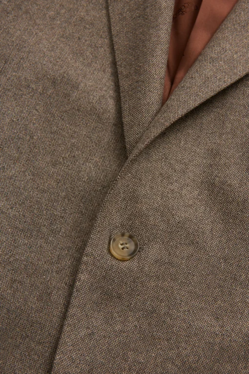 Regular Fit Microstructure Blazer