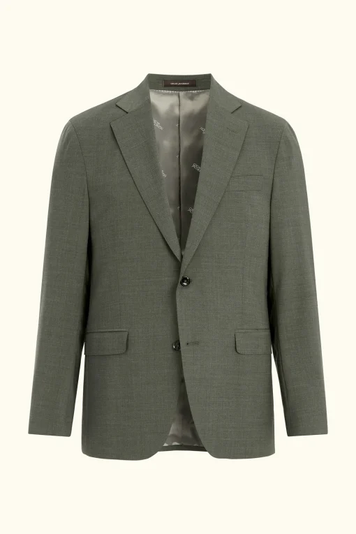 Regular Fit Microstructure Blazer
