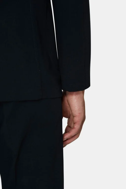 Regular Fit Microstructure Blazer