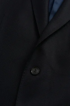 Regular Fit Microstructure Blazer
