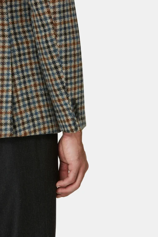 Regular Fit Microstructure Blazer