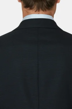 Regular Fit Microstructure Blazer