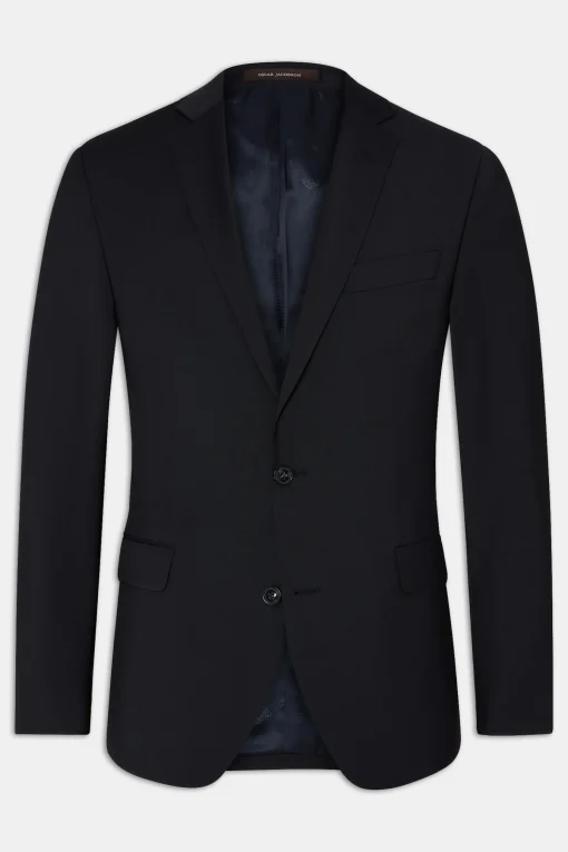 Regular Fit Microstructure Blazer