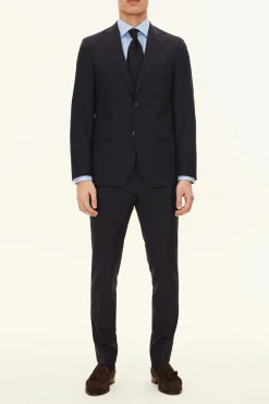 Regular Fit Microstructure Blazer