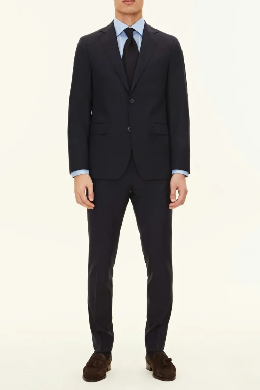 Regular Fit Microstructure Blazer