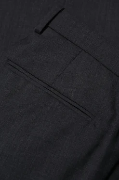 Regular Fit Microstructure Trousers