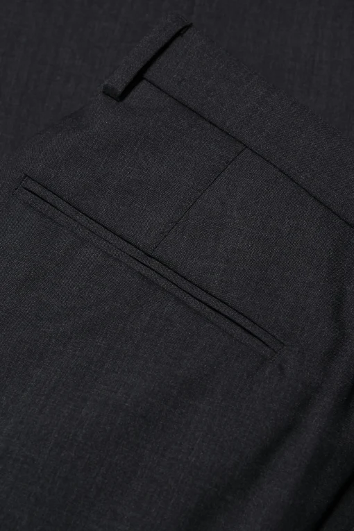 Regular Fit Microstructure Trousers