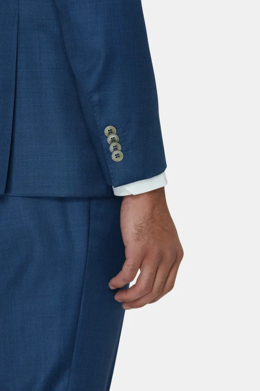 Regular Fit Microstructure Blazer