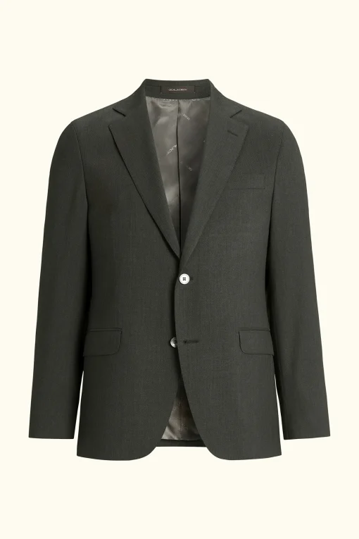 Regular Fit Microstructure Blazer