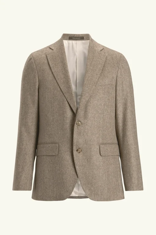 Regular Fit Microstructure Blazer