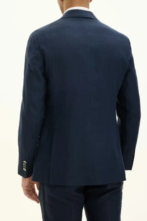 Regular Fit Microstructure Blazer