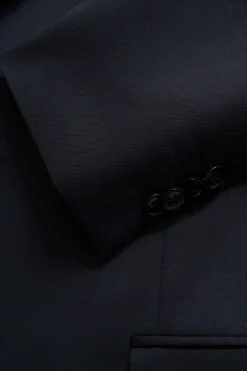 Regular Fit Microstructure Blazer