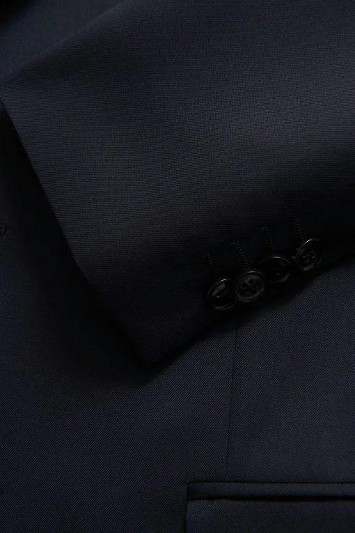 Regular Fit Microstructure Blazer