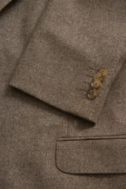 Regular Fit Microstructure Blazer